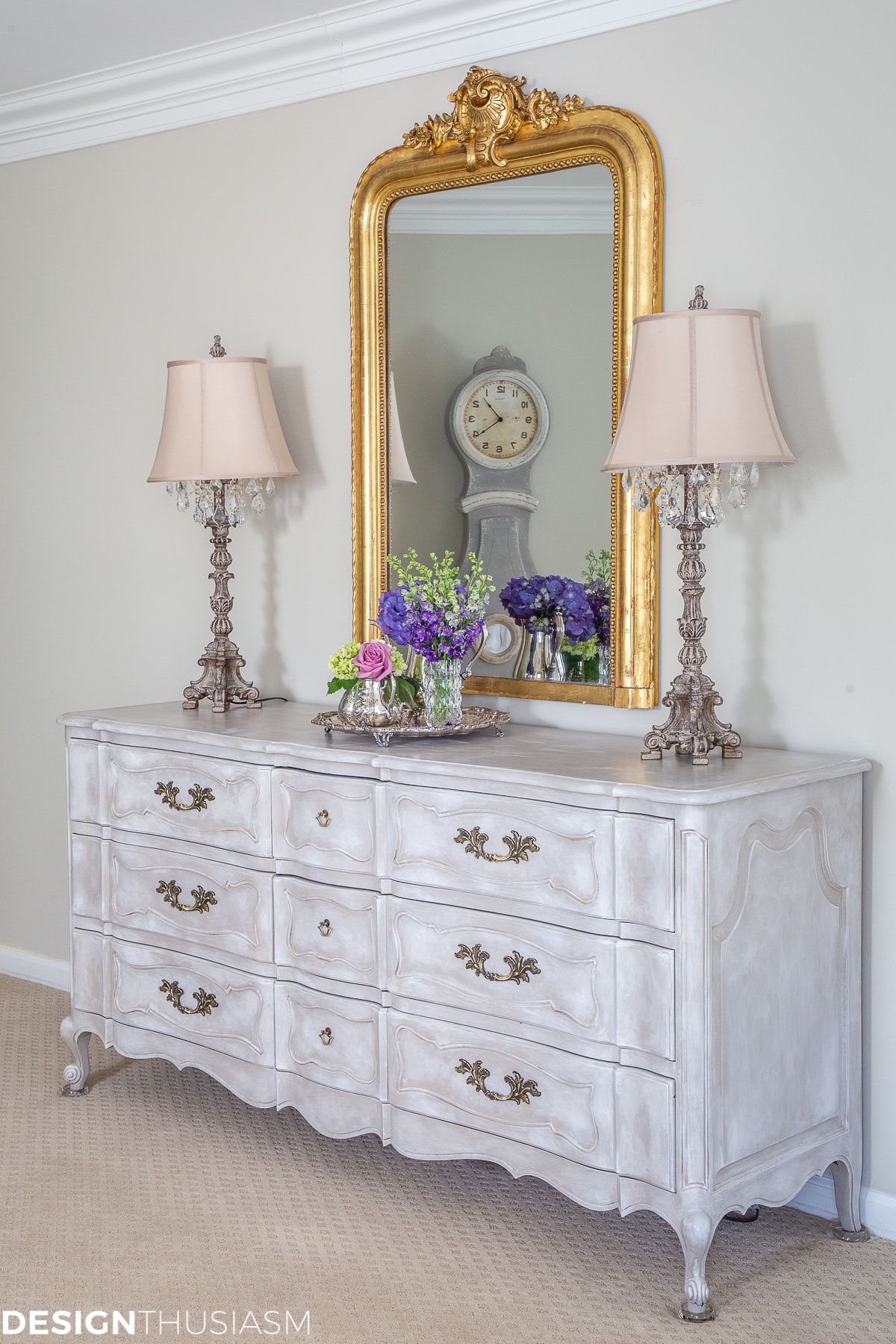 vintage french painted dresser