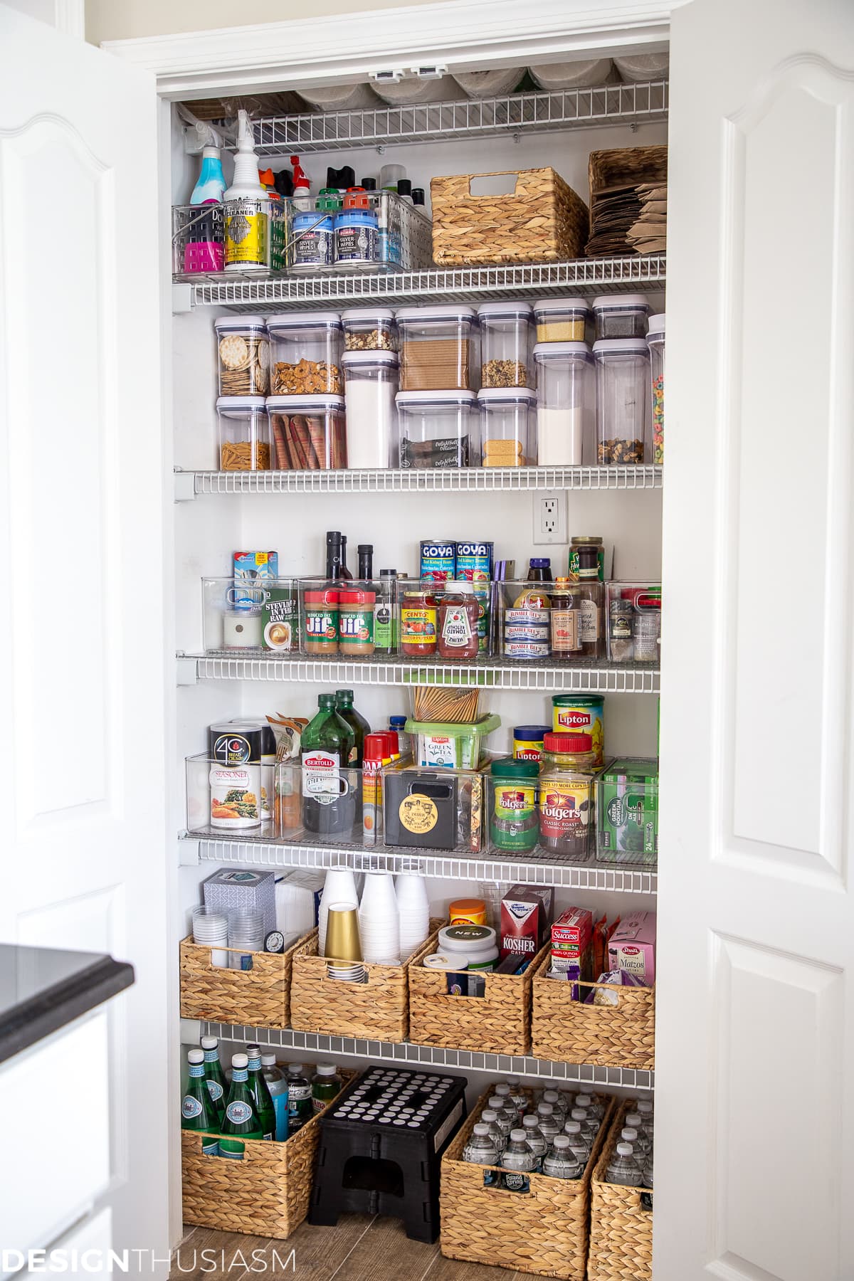organized kitchen pantry