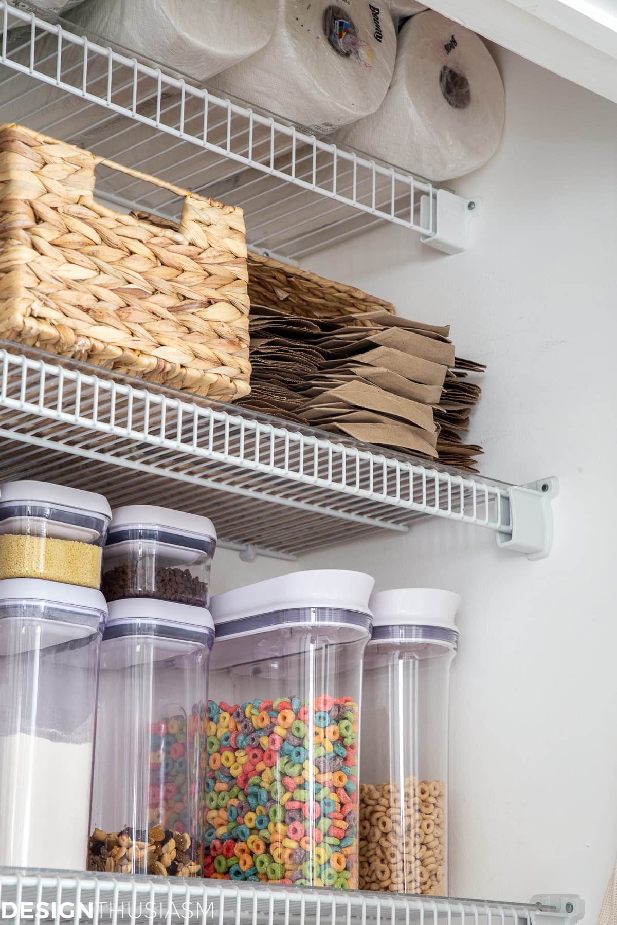 kitchen pantry grocery bag storage