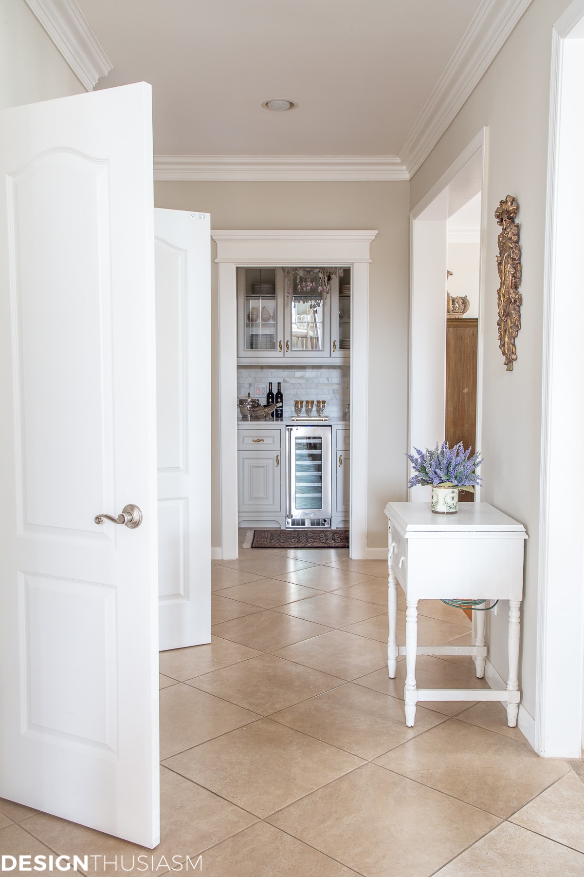 hallway with storage closet