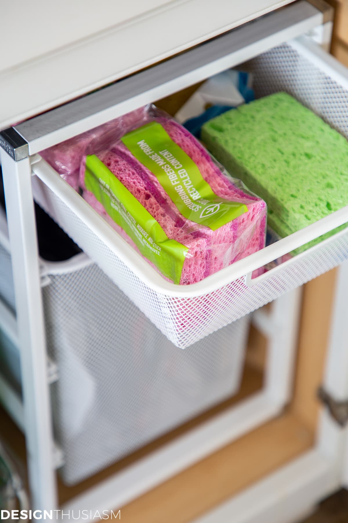under sink storage for sponges