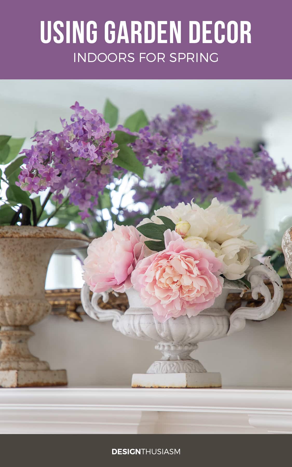 using garden decor indoors for spring