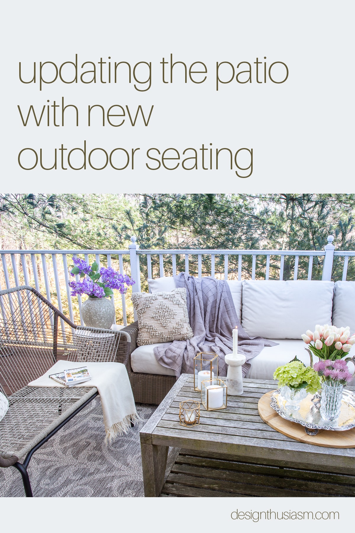 outdoor bench on the patio