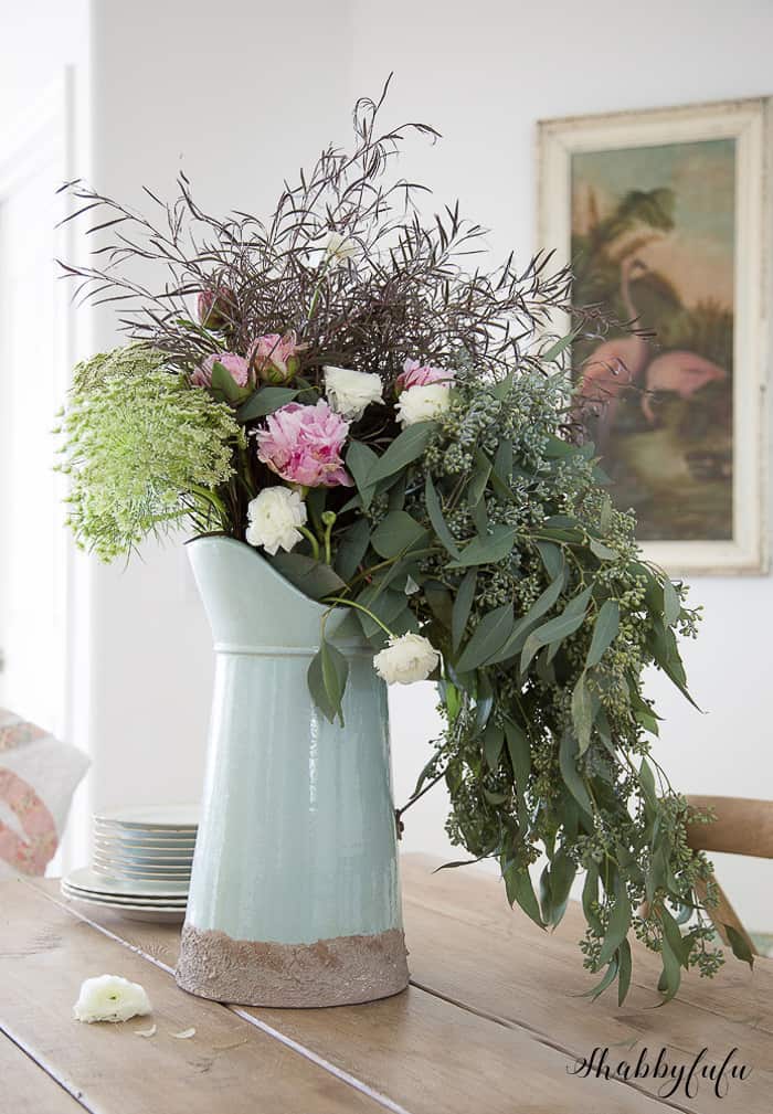 How to create a beautiful wildflower arrangment shabbyfufu