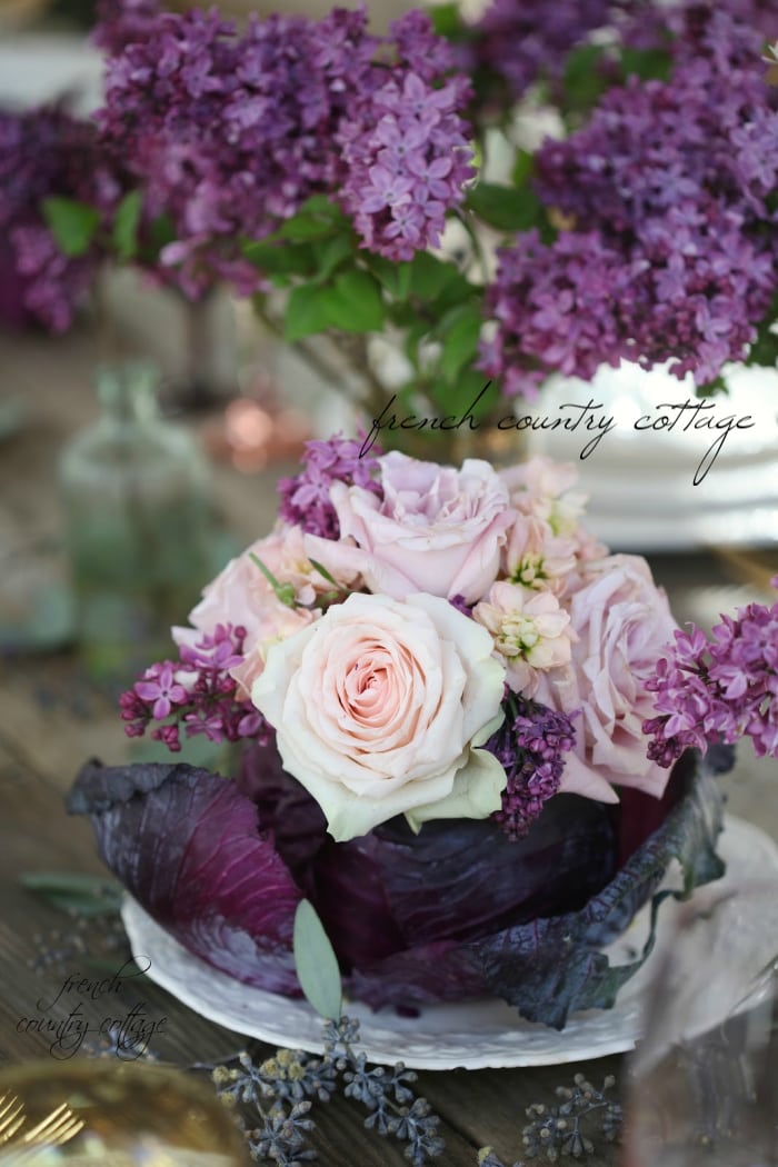 cabbage flower arrangement