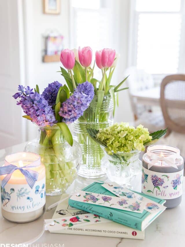 spring printable bookmarks and labels