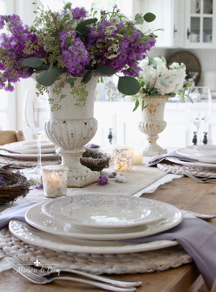 maisondecinqLavenderSpringTable