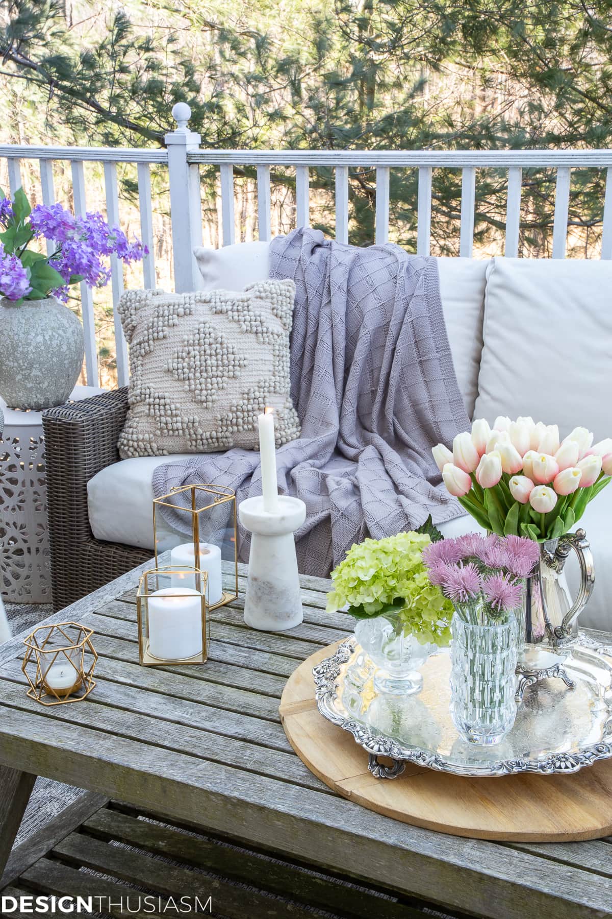 outdoor seating on the patio