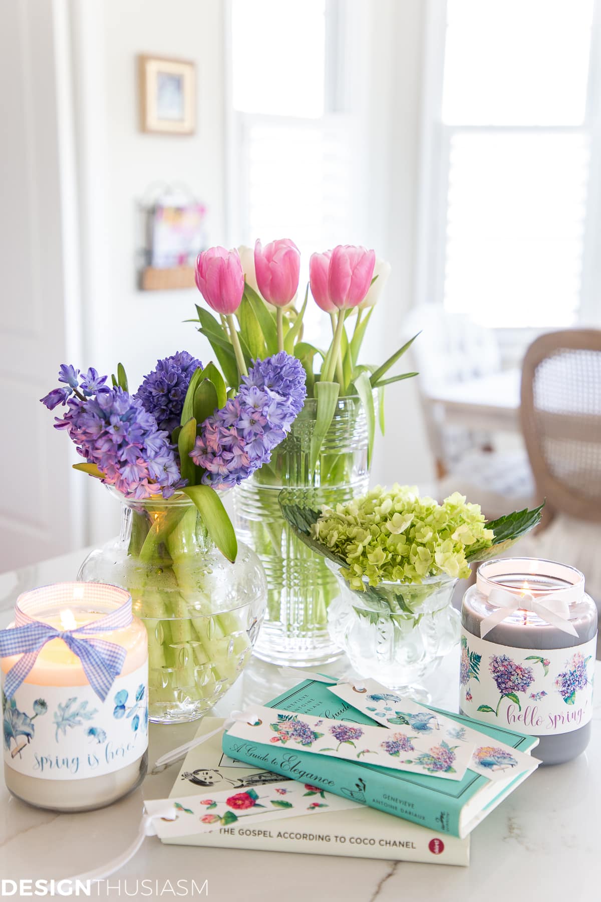 spring printable bookmarks and labels