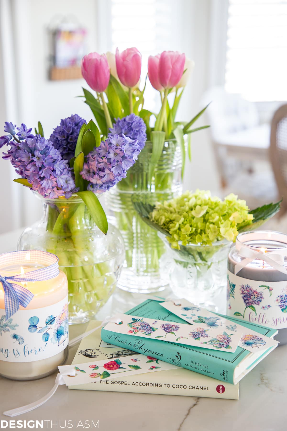 spring printable bookmarks and labels