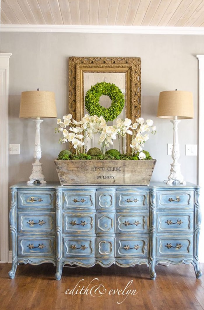 ABlueFrenchProvincialDresser