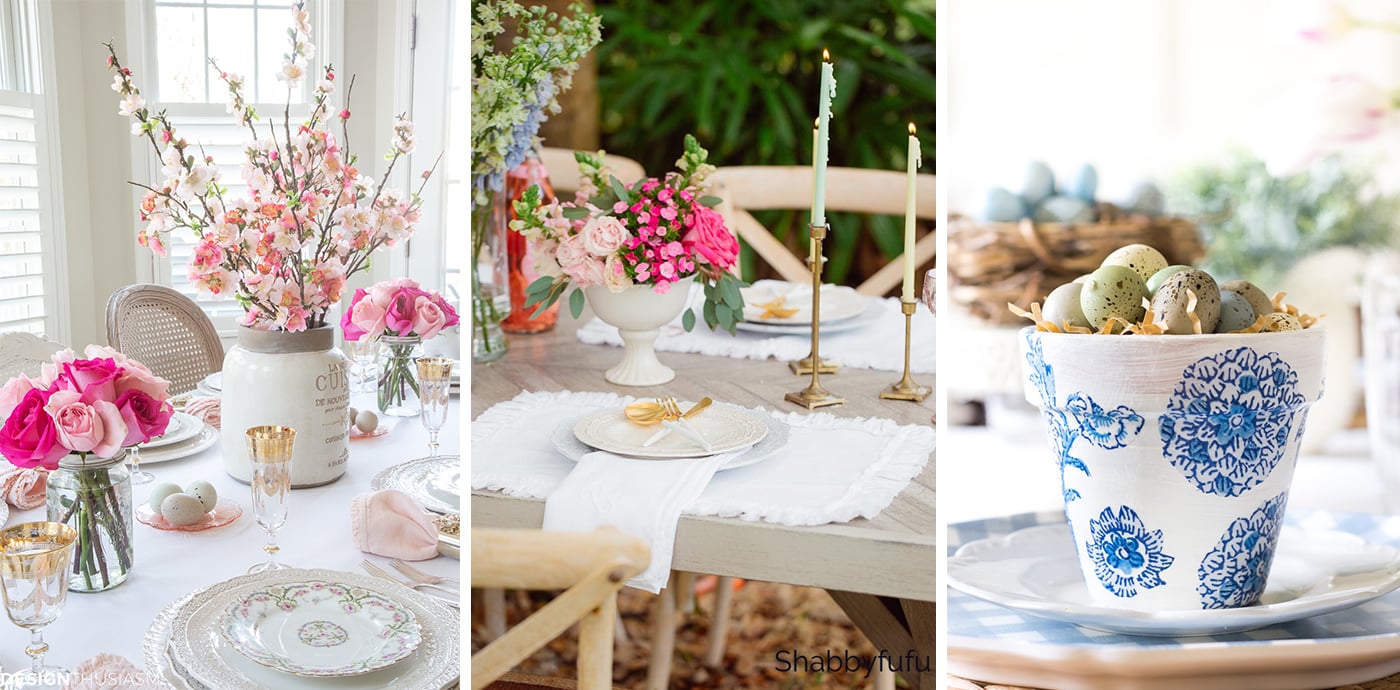 Spring series tablescapes