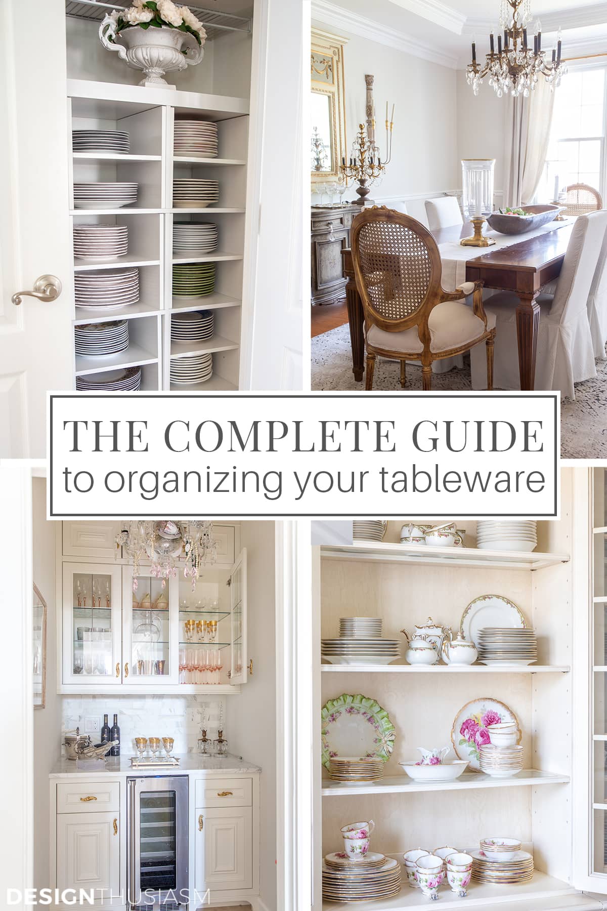 organizing your tableware