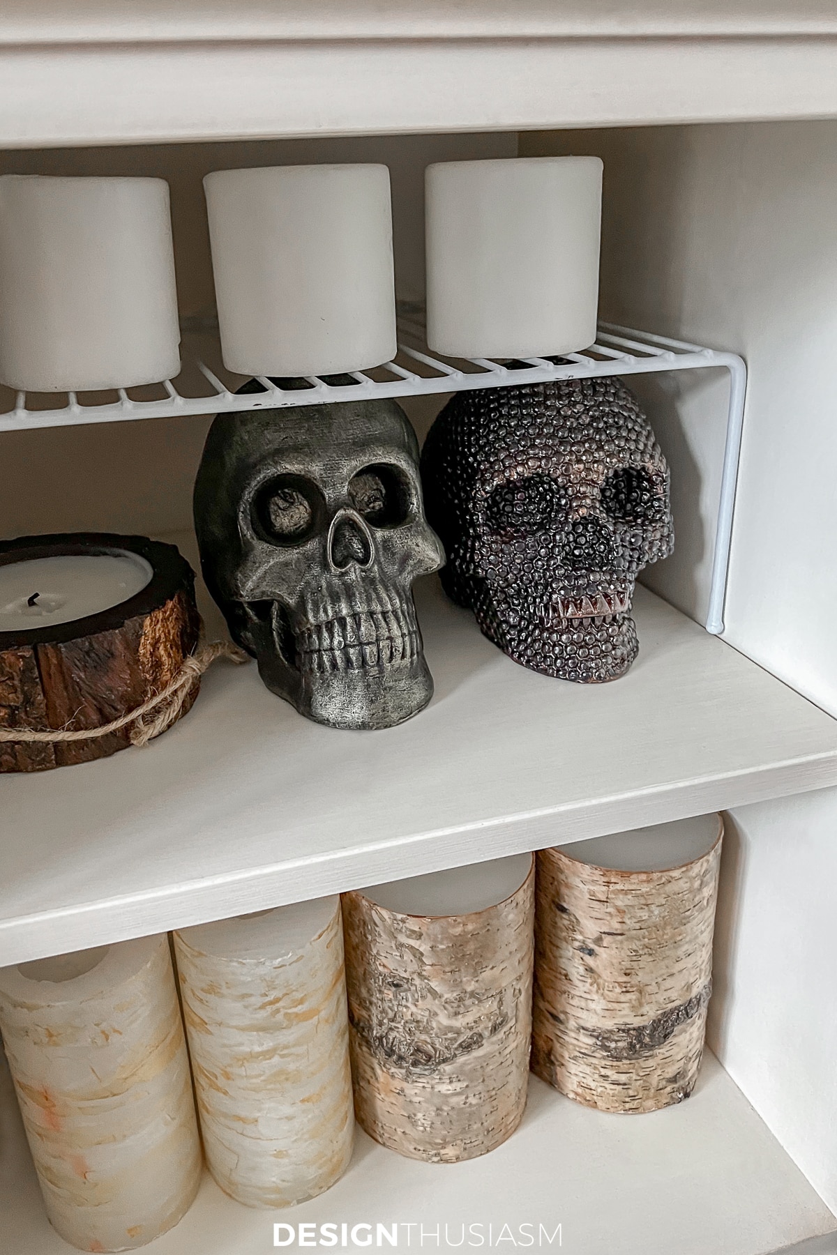 dining room storage candles