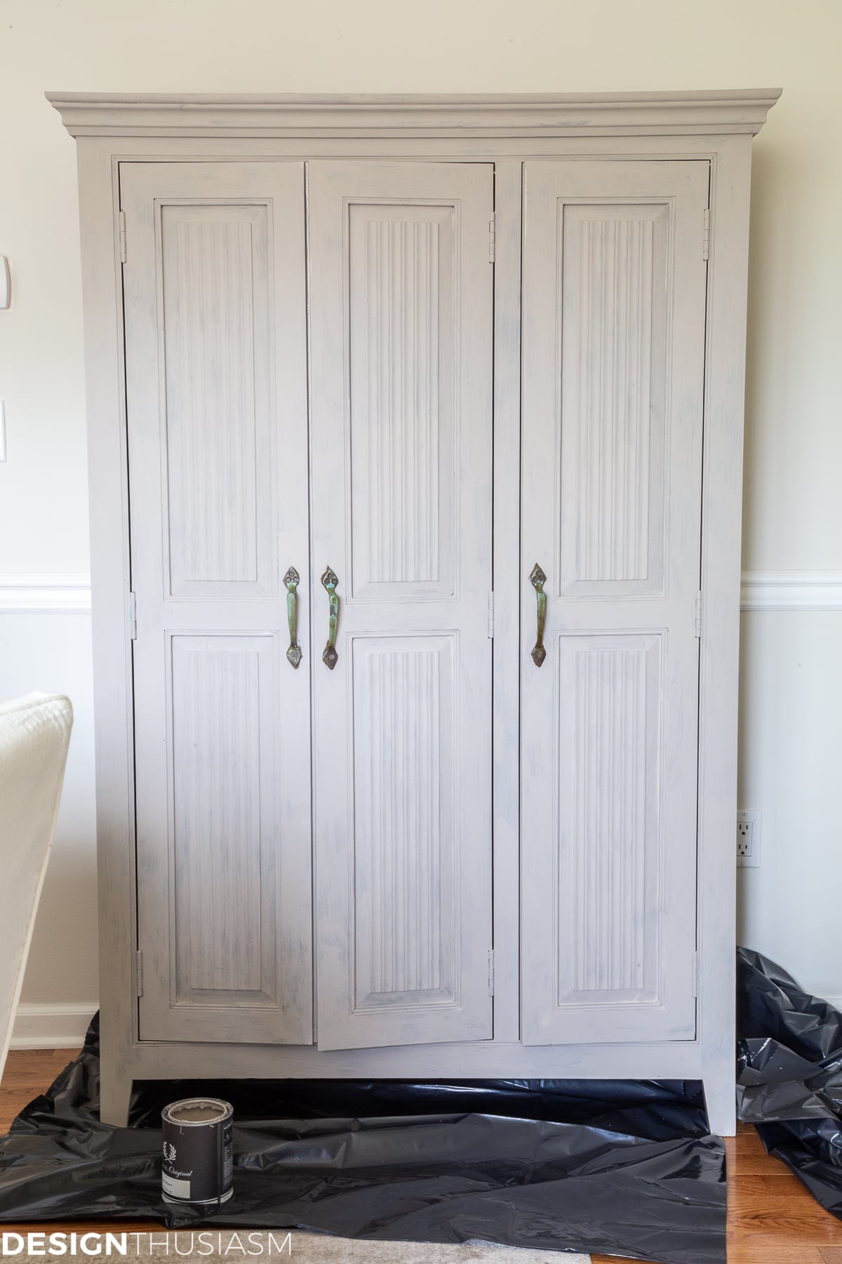 painted china cabinet