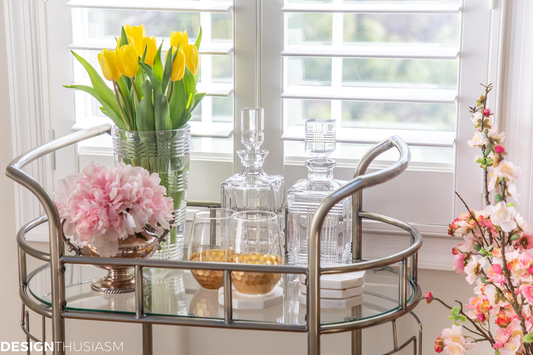 bar cart styling