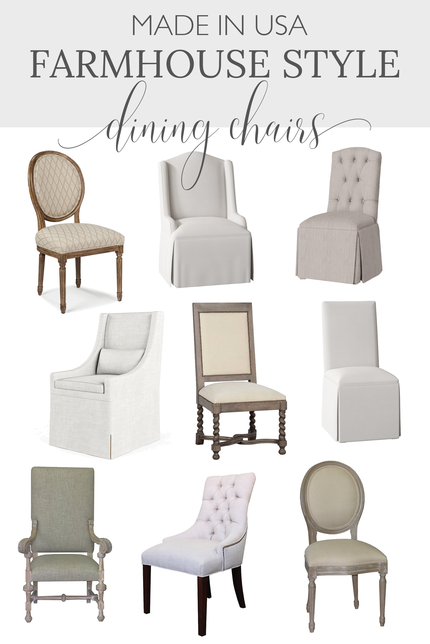 farmhouse dining chairs