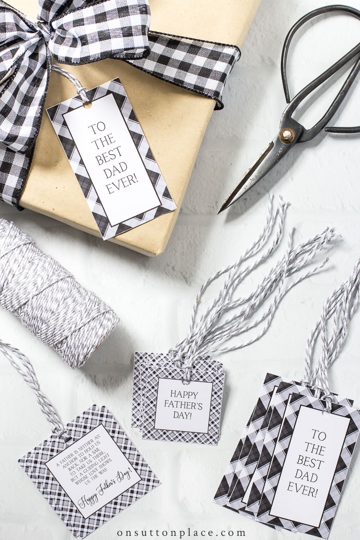 Happy Father's Day Gift Tags from On Sutton Place