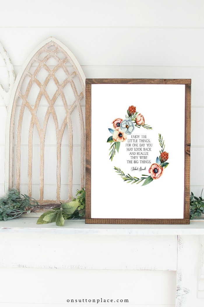 The Little Things Printable from On Sutton Place