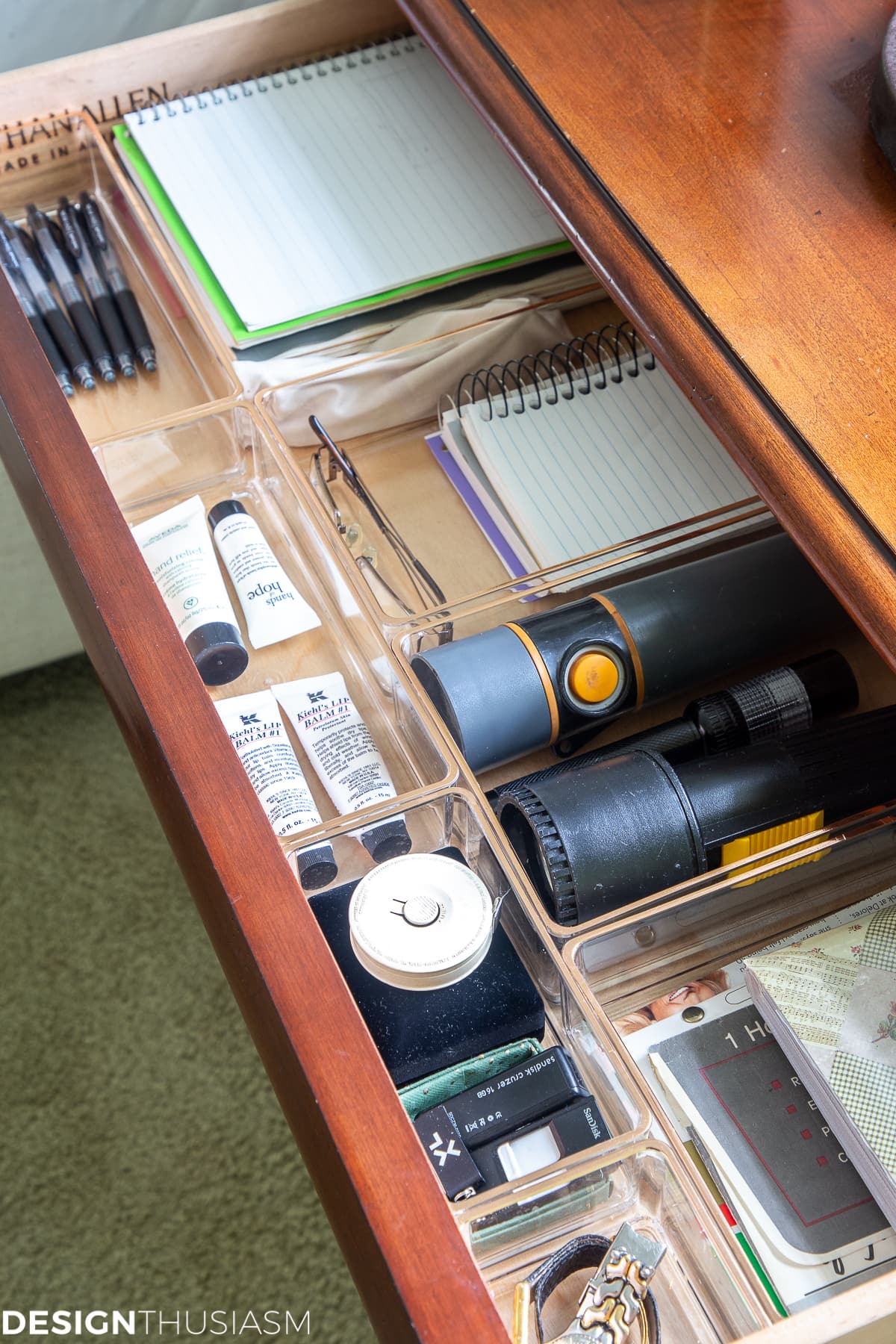 nightstand drawer organization