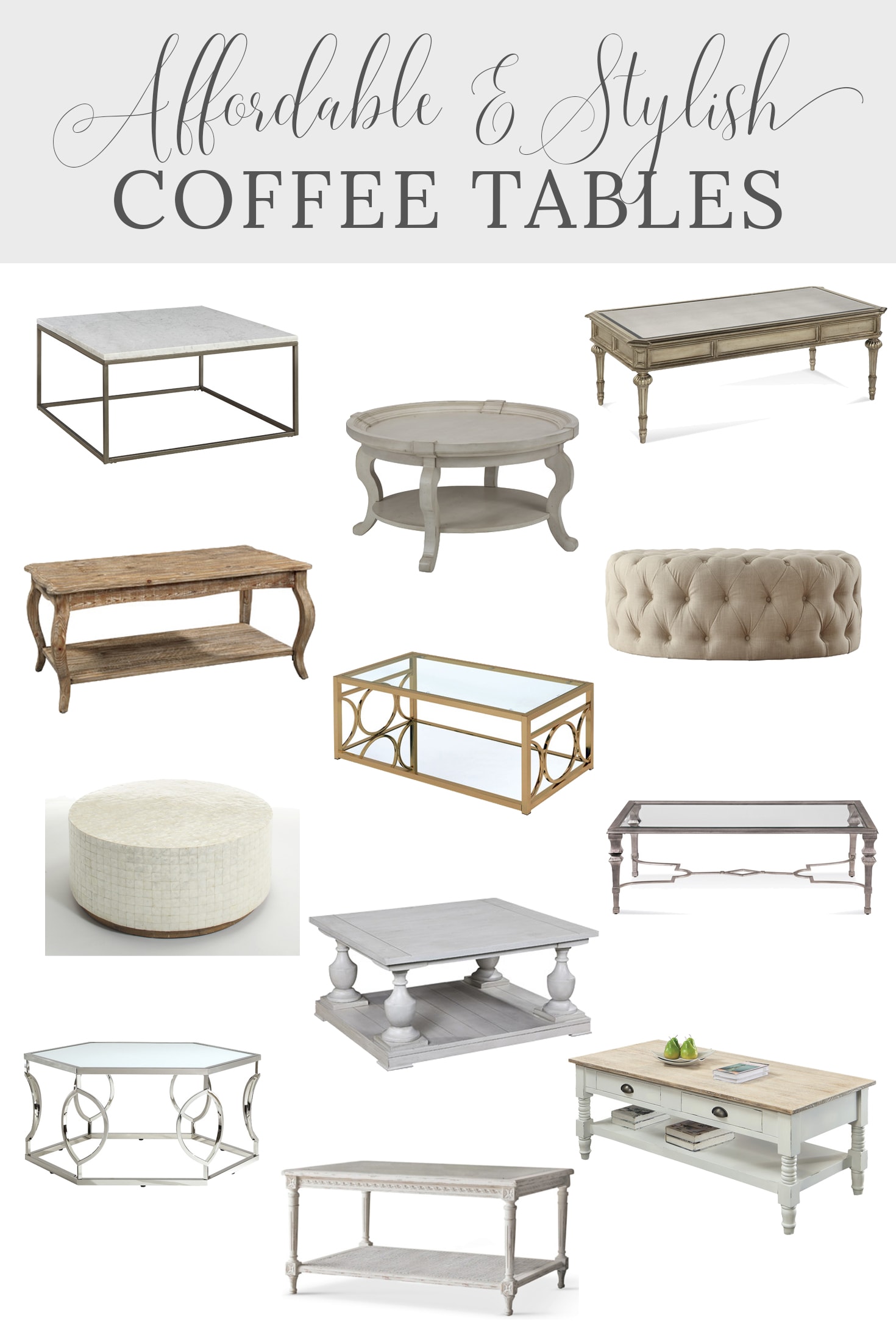 Affordable Stylish Coffee Tables