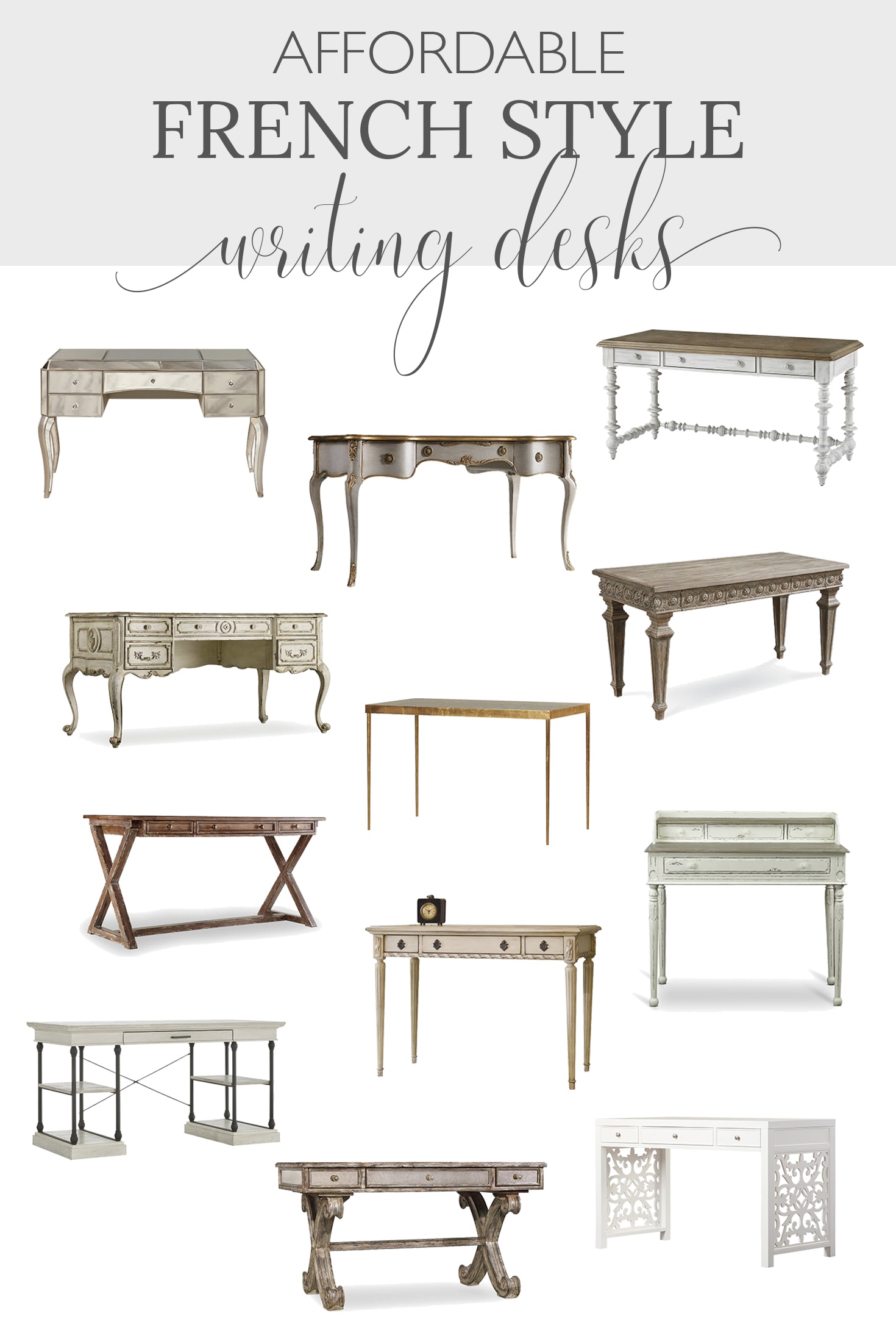 Affordable French Style Writing Desks