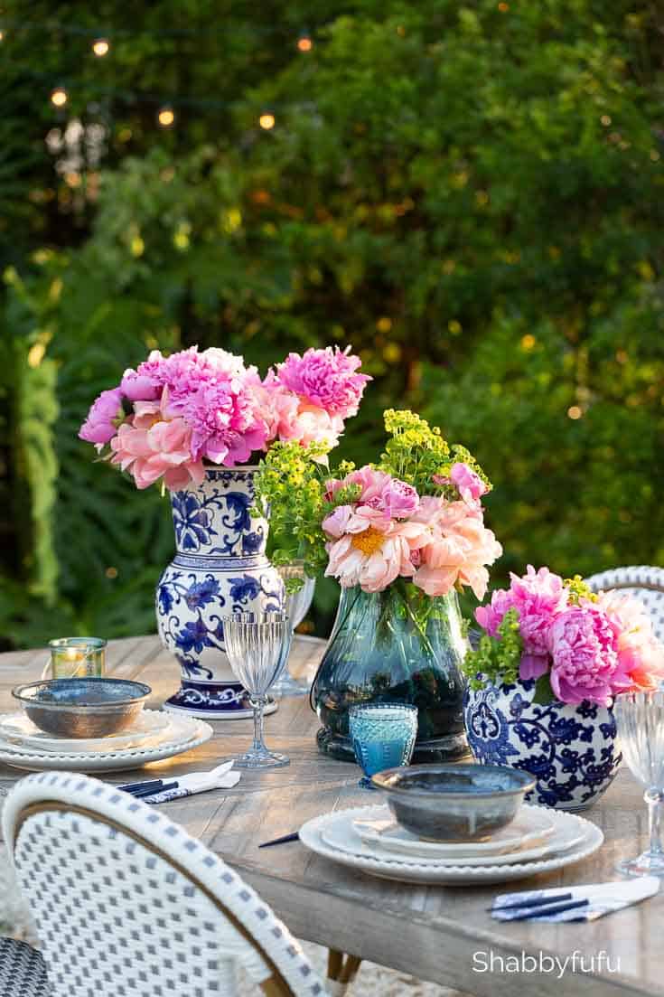 Easy Outdoor Summer Table Setting Ideas shabbyfufu