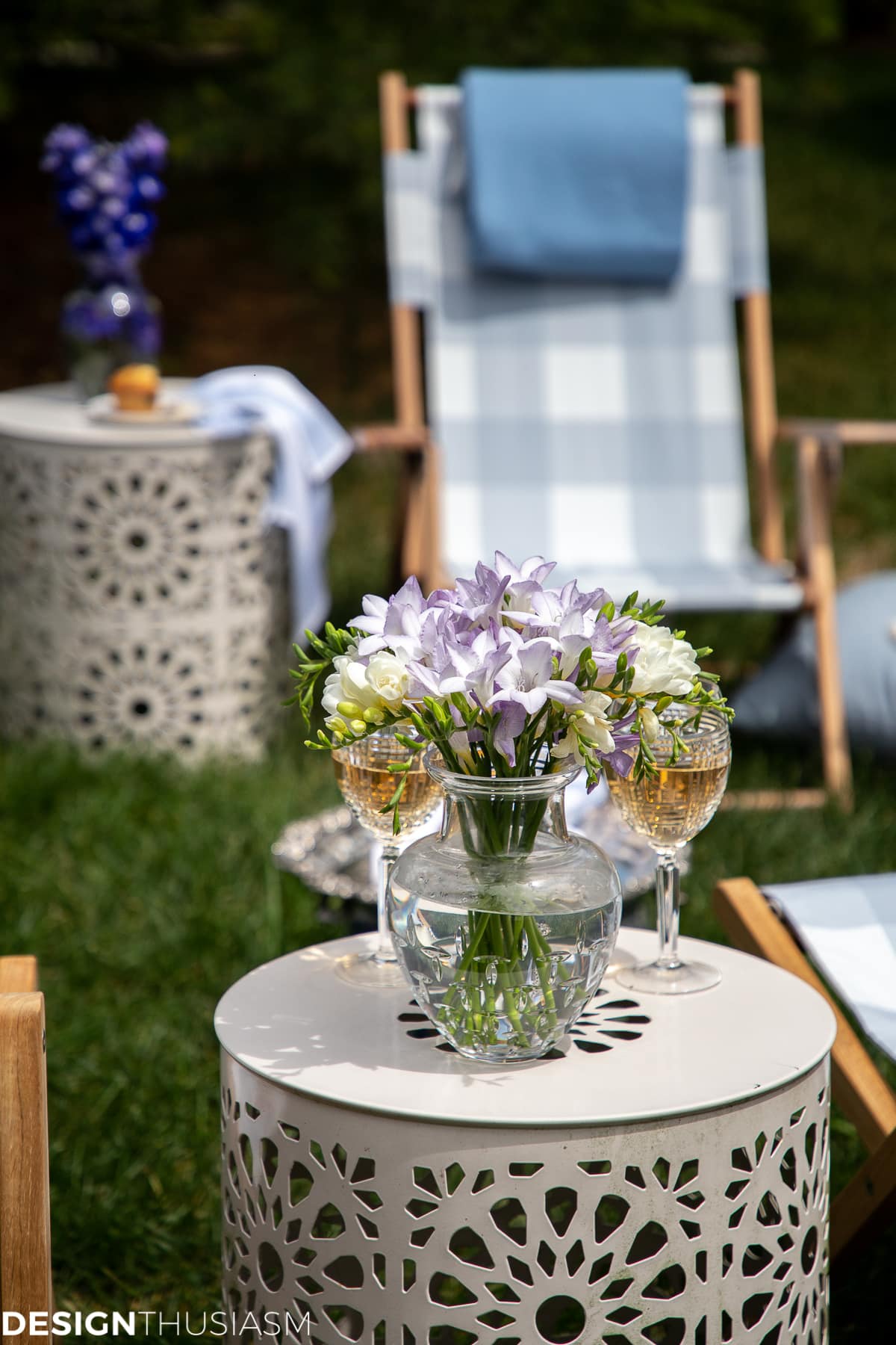 summer gathering outdoor entertainment area