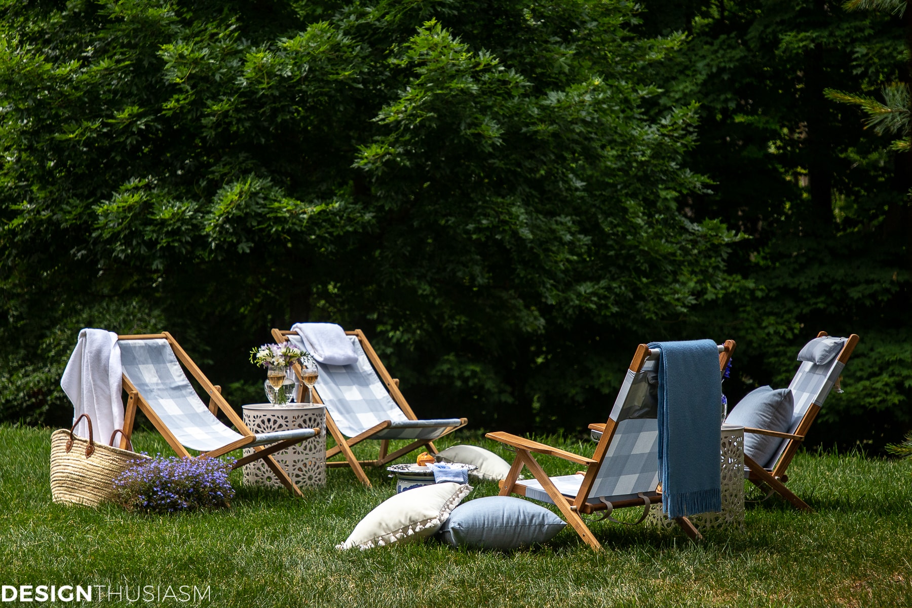 outdoor entertainment area