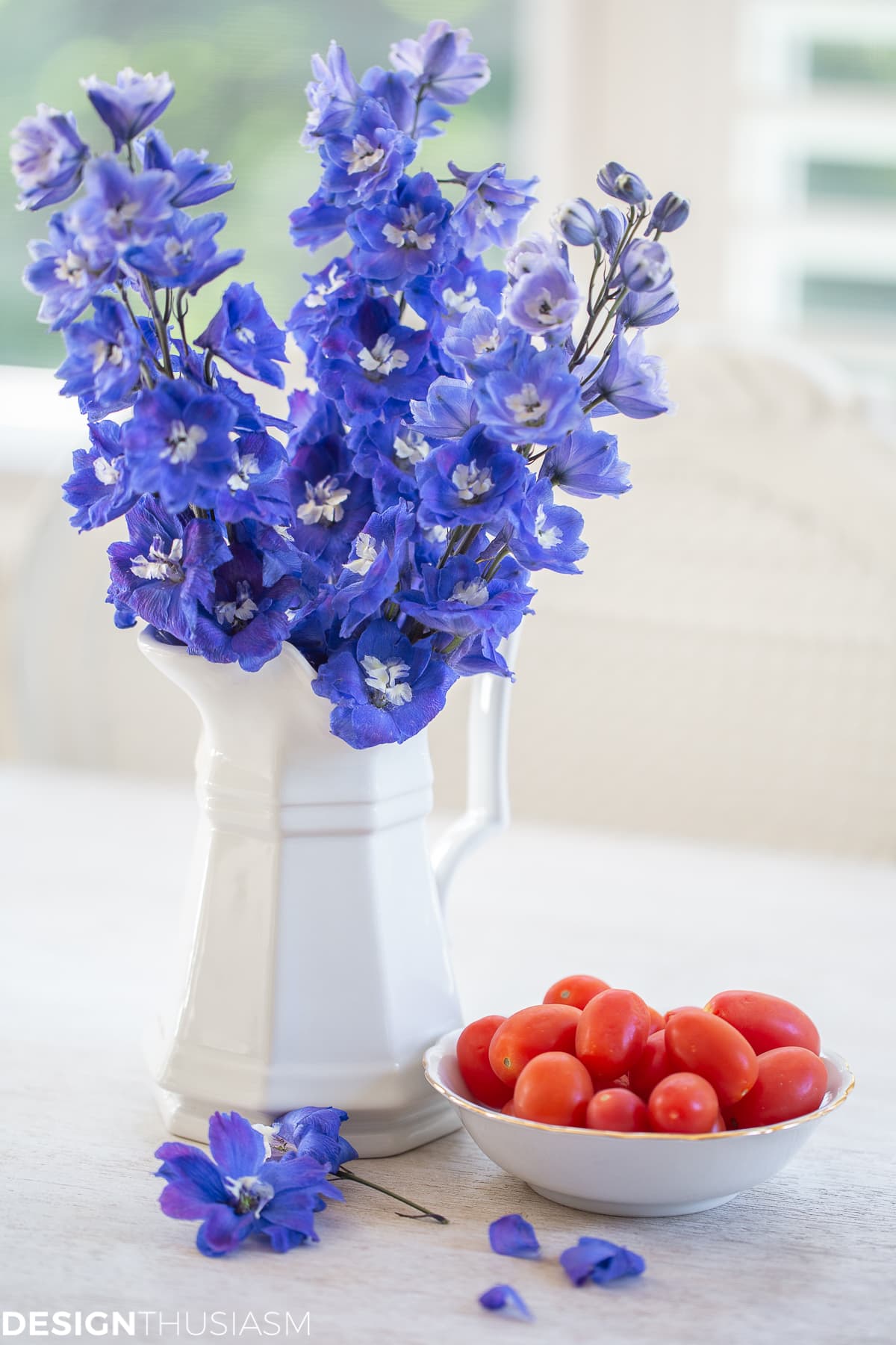 Red White and Blue Summer Vignette