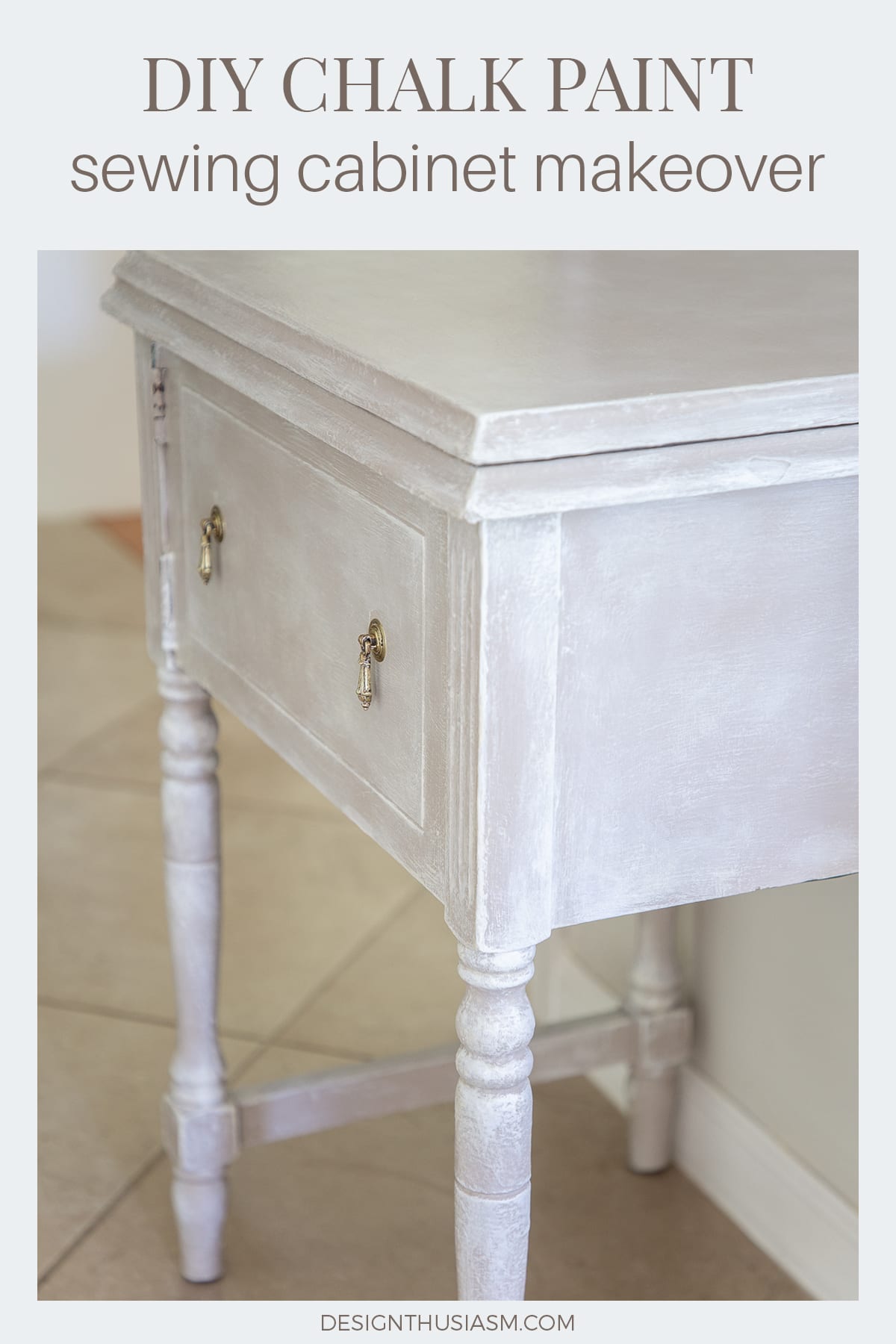 vintage sewing machine makeover