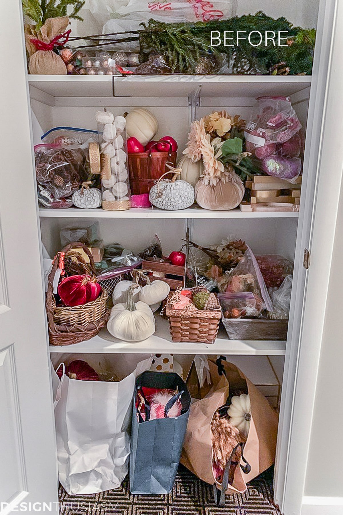 seasonal closet before pic