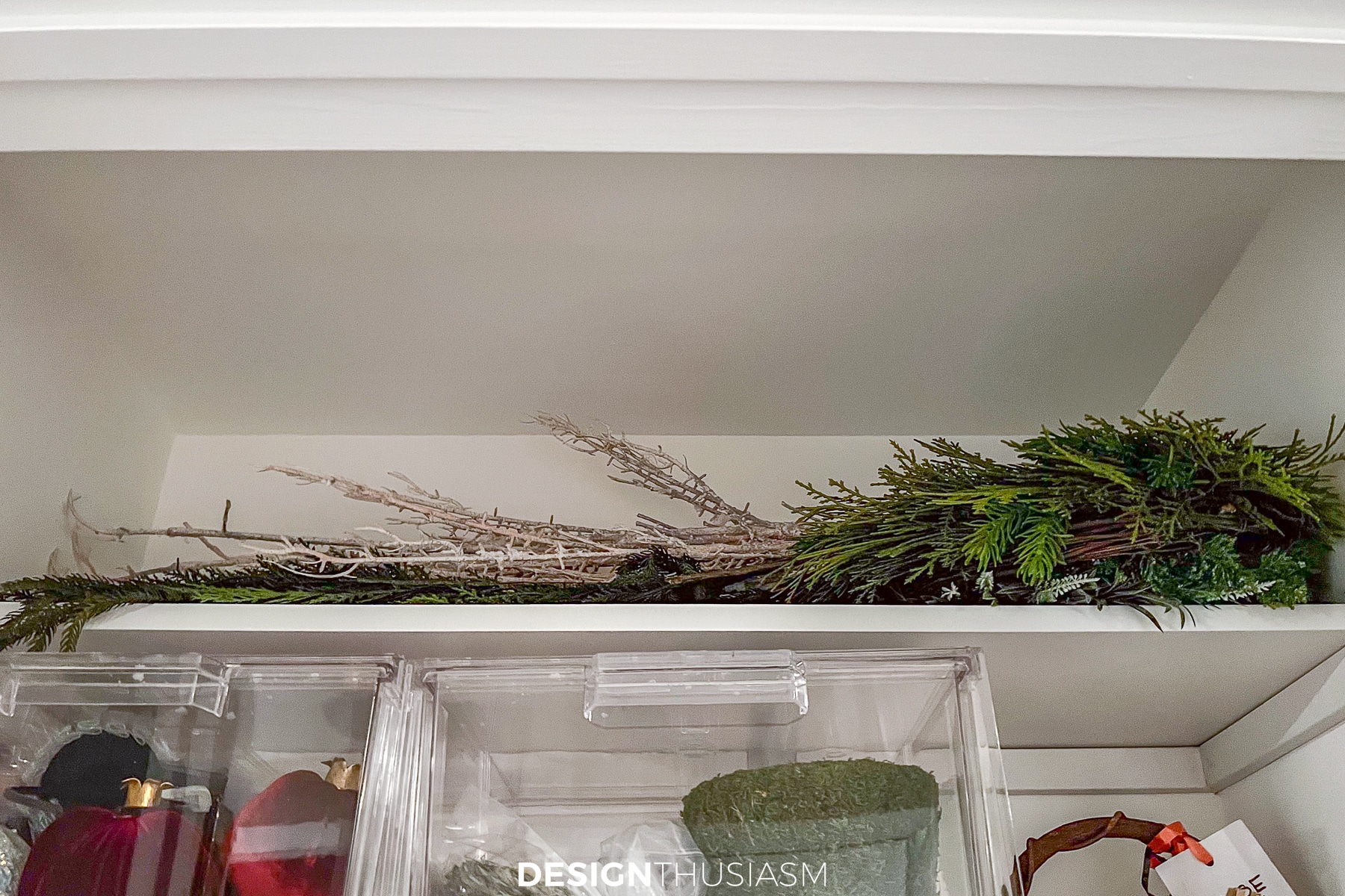 seasonal closet top shelf
