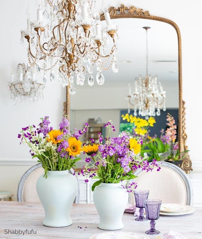 shabbyfufu buying and arranging grocery store flowers