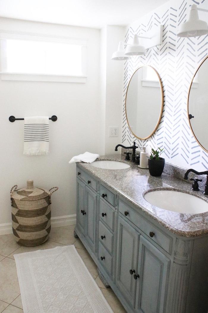 diy-bathroom-makeover-vanity-stencil