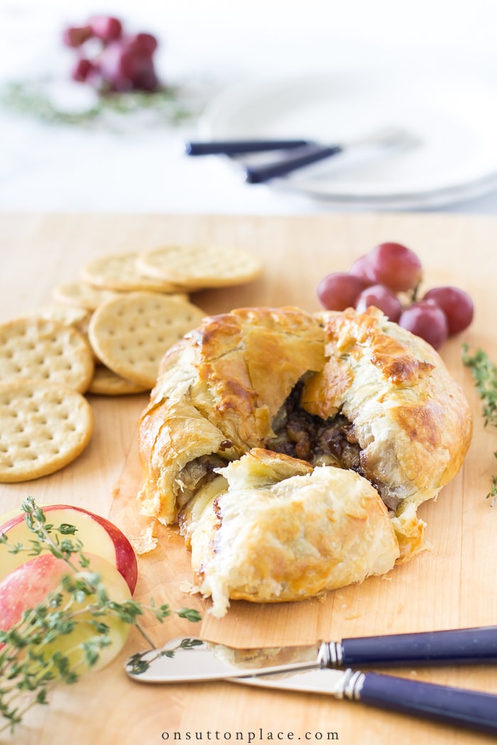 Baked Walnut & Fig Brie from On Sutton Place
