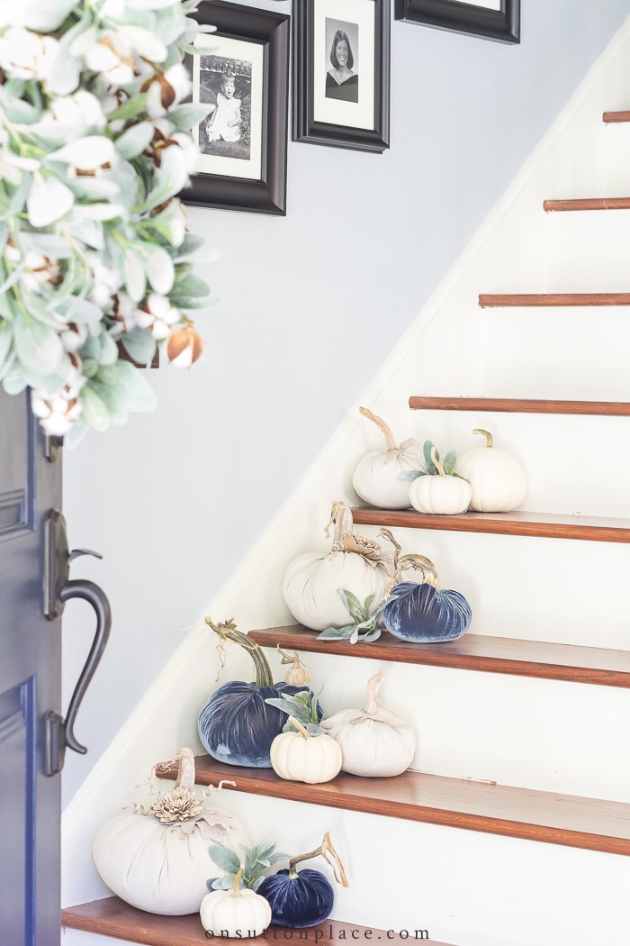 Fall Foyer Decorating from On Sutton Place