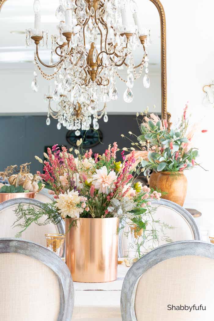 Shabbyfufu | How To Create A Dried Flower Centerpiece For Fall