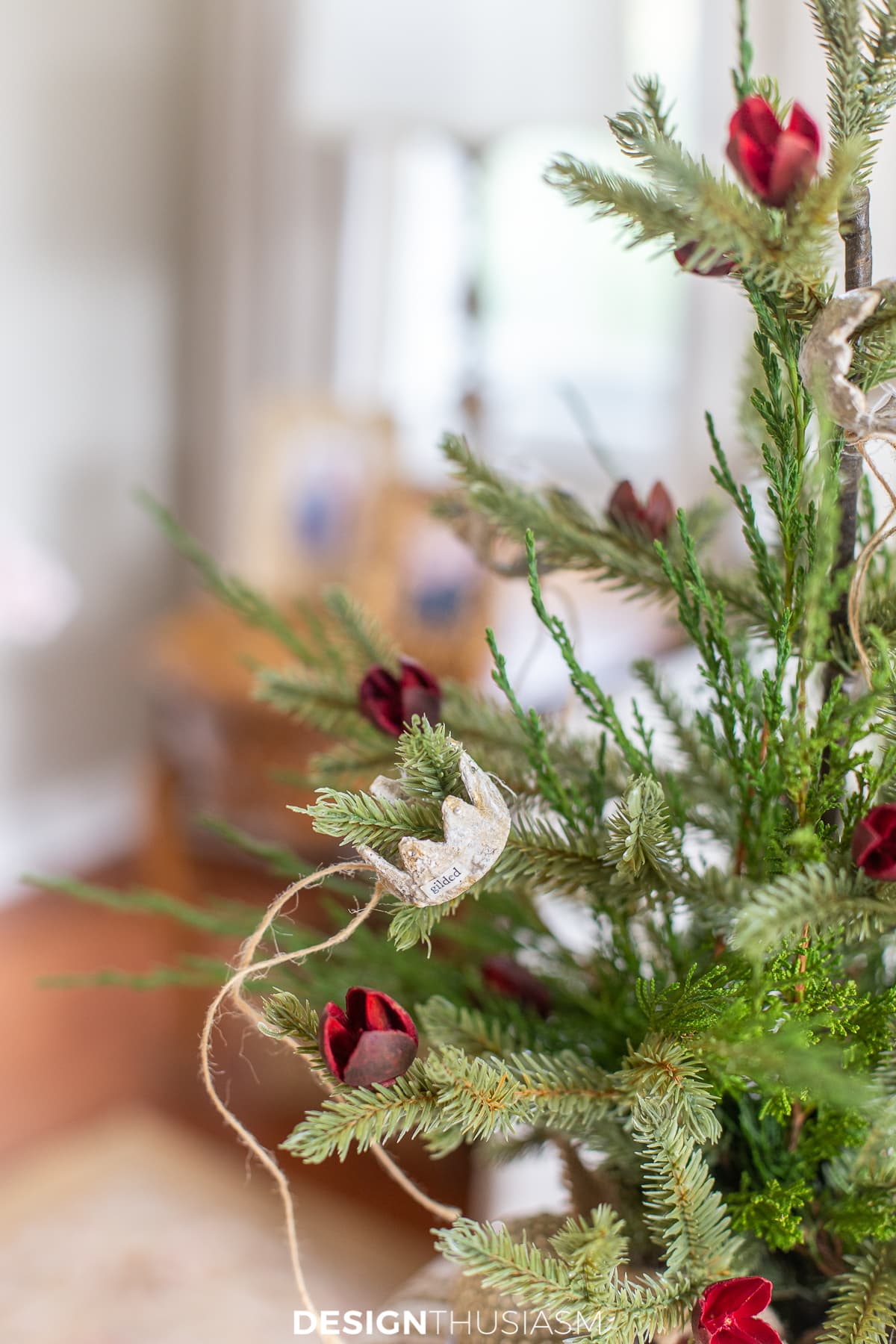 mini christmas tree closeup
