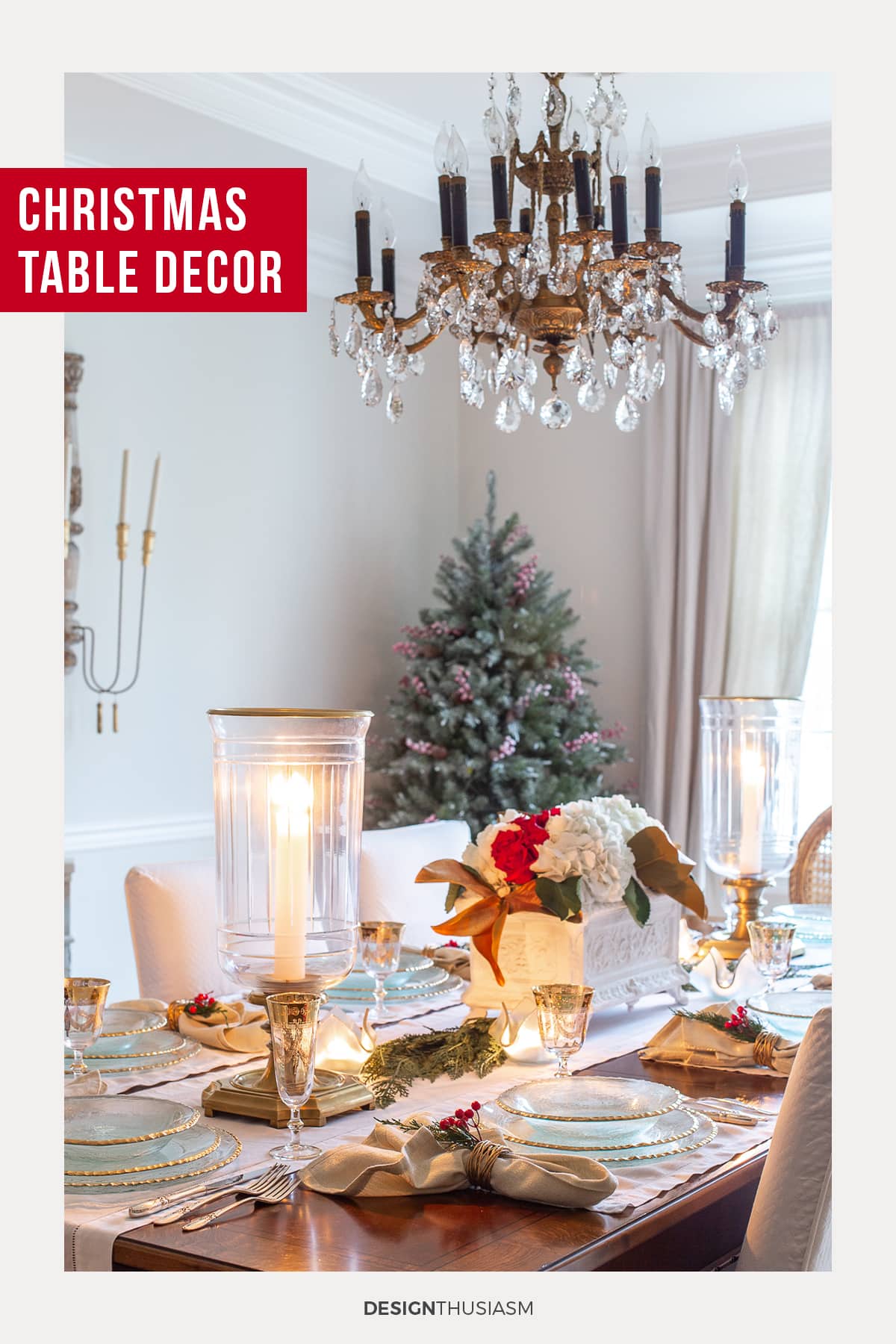 Gold Christmas table