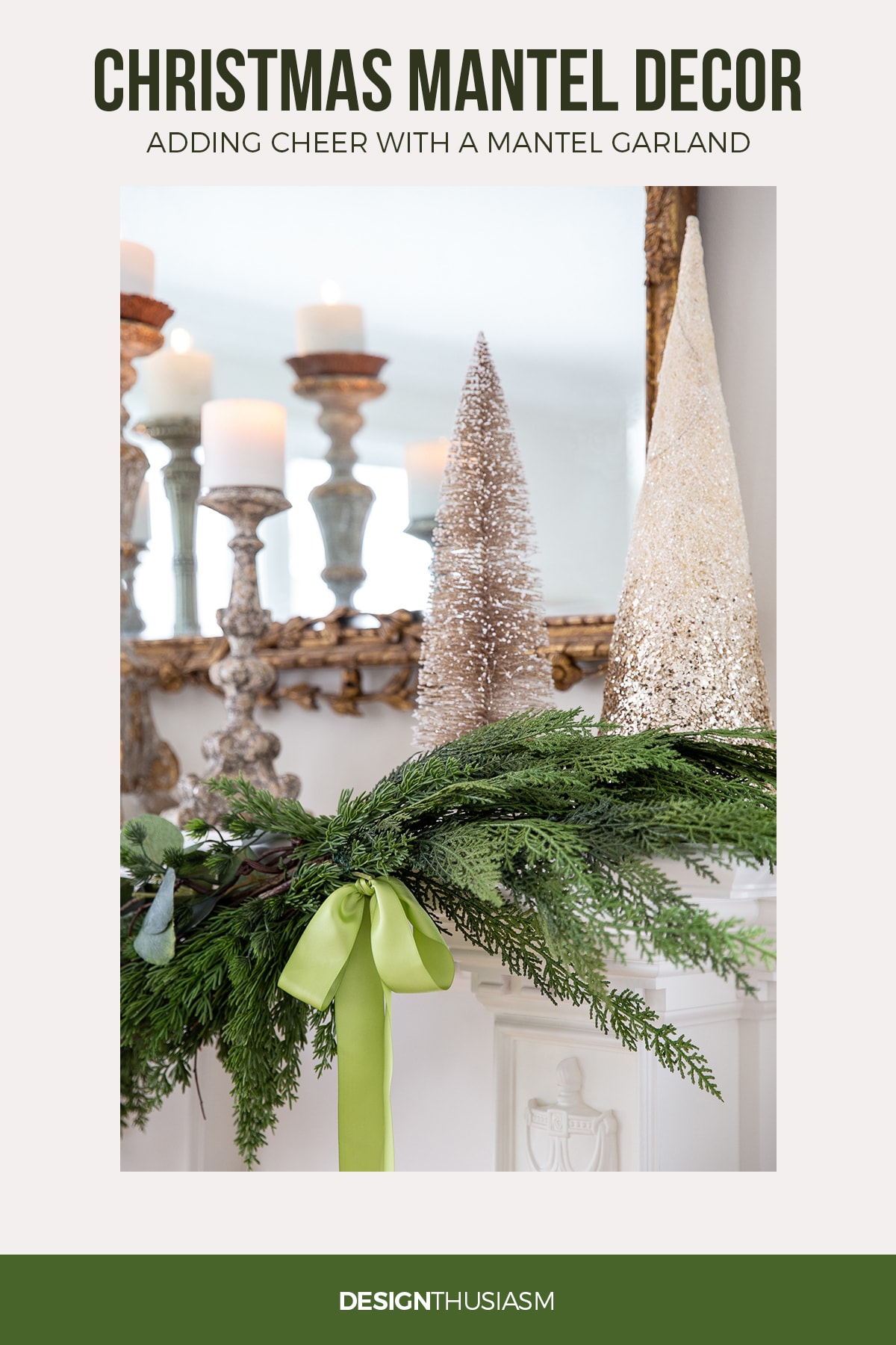 Christmas mantel garland