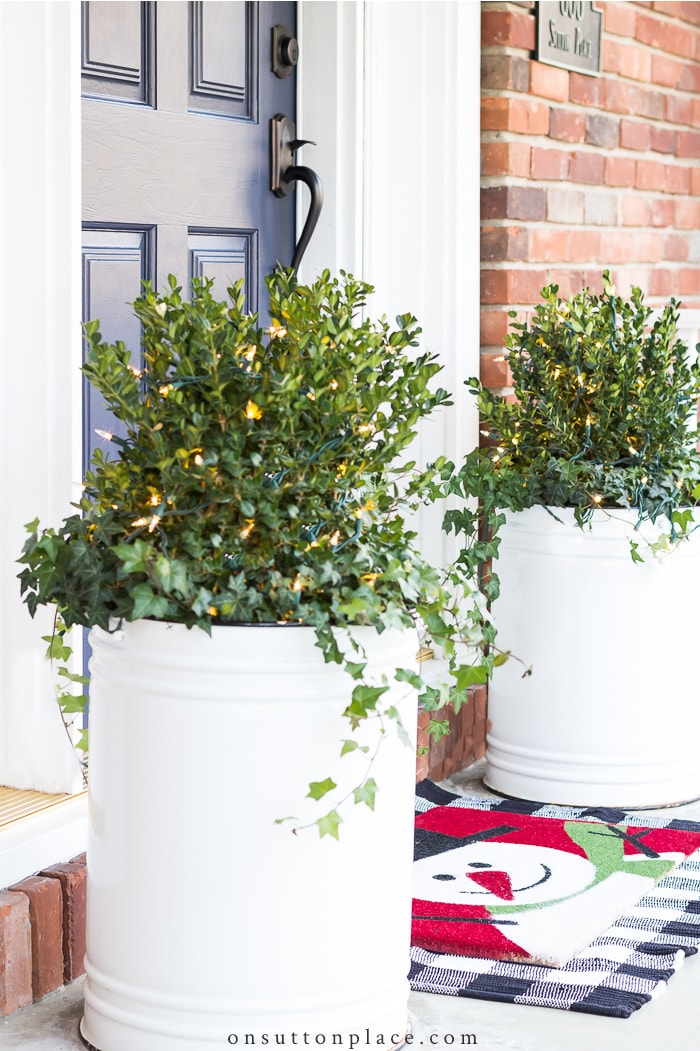 Christmas Porch Decor from On Sutton Place