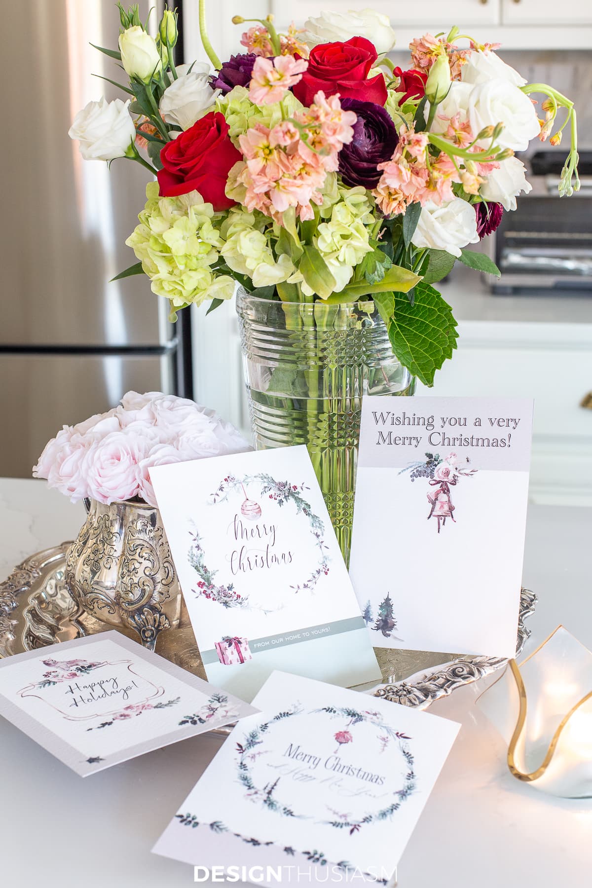 4 printable Christmas cards
