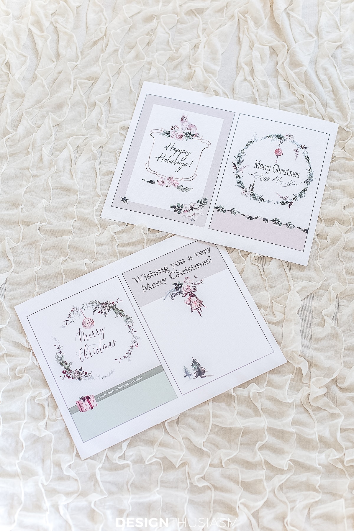 DIY printable Christmas cards