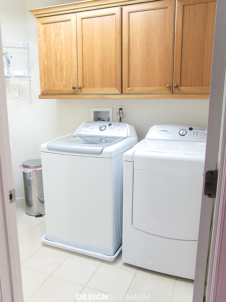 Laundry room before