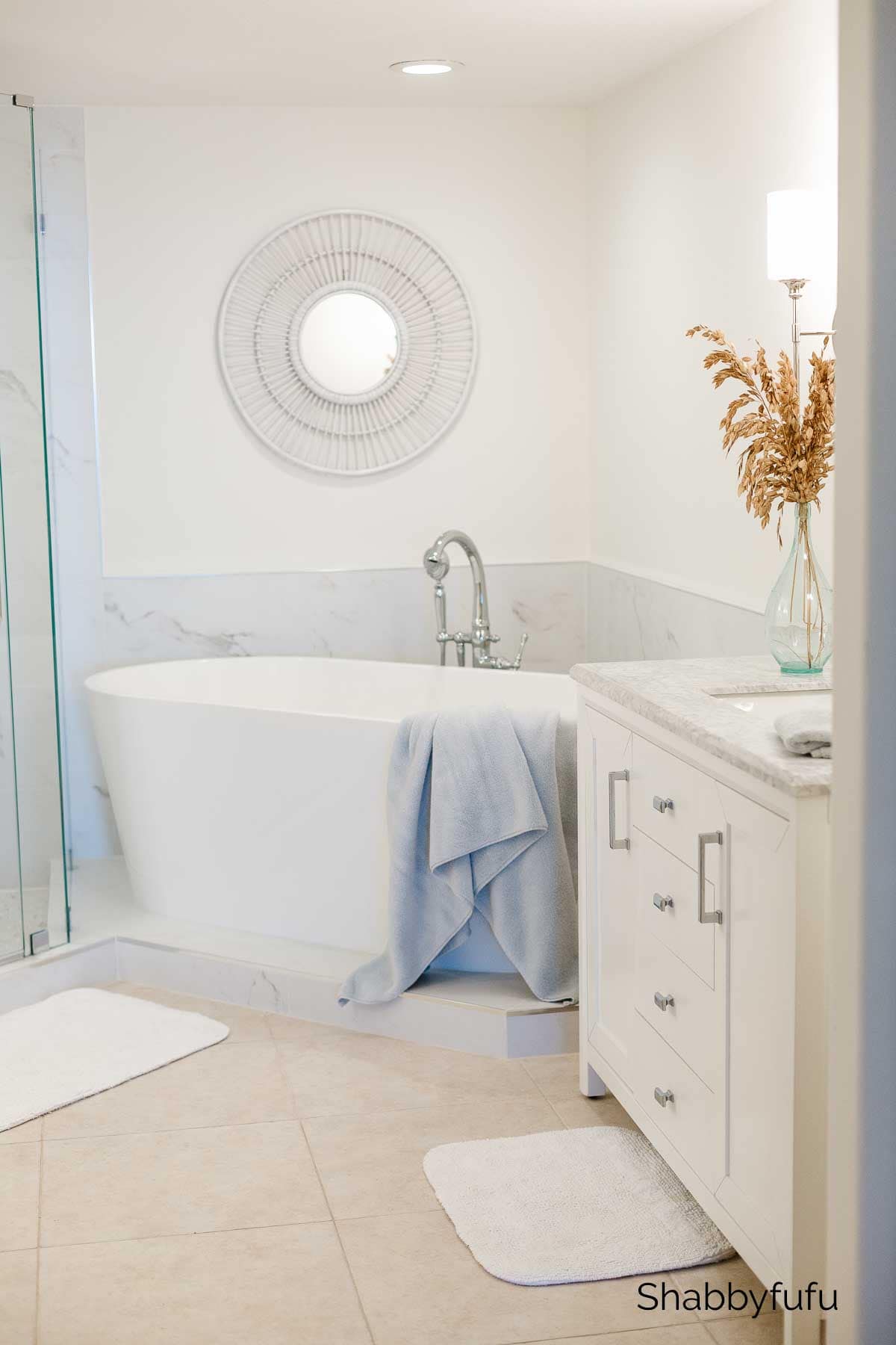 Shabbyfufu spa bathroom remodel beach house