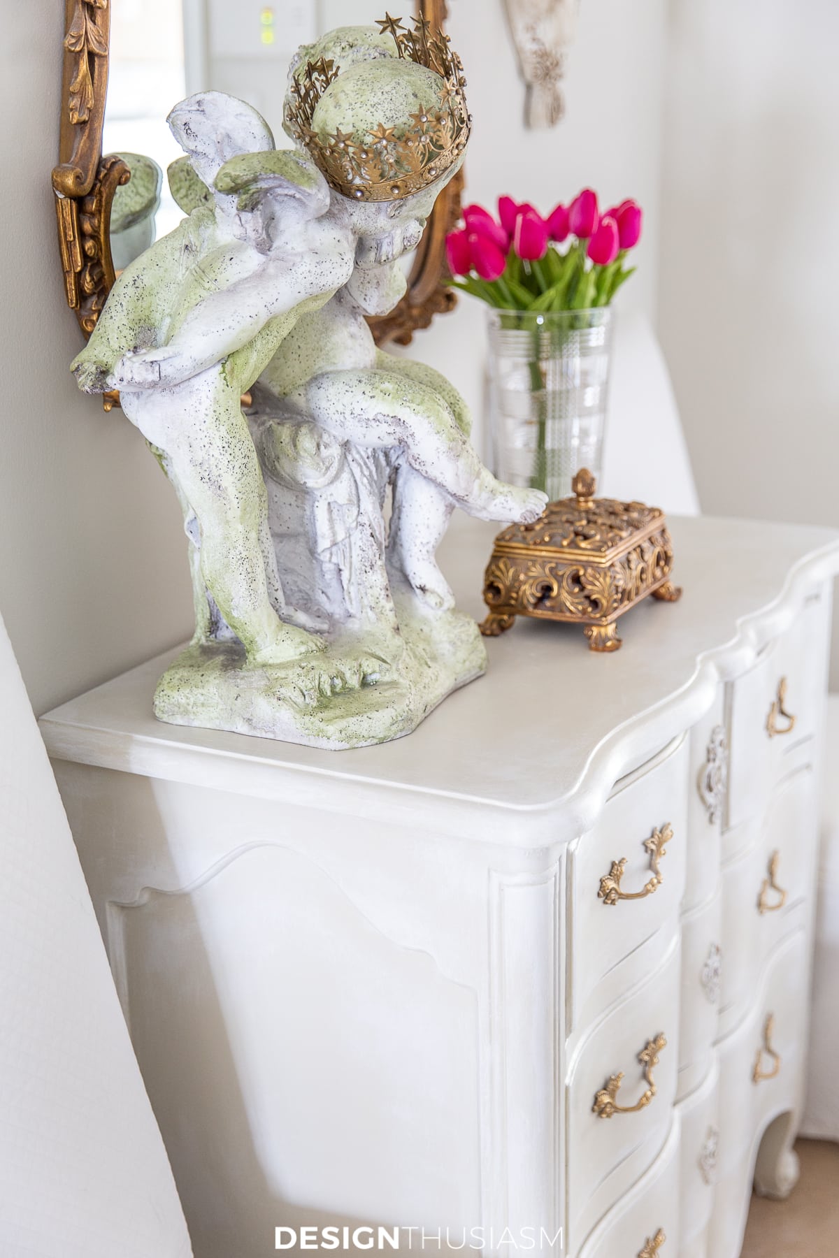side view entry foyer chest of drawers