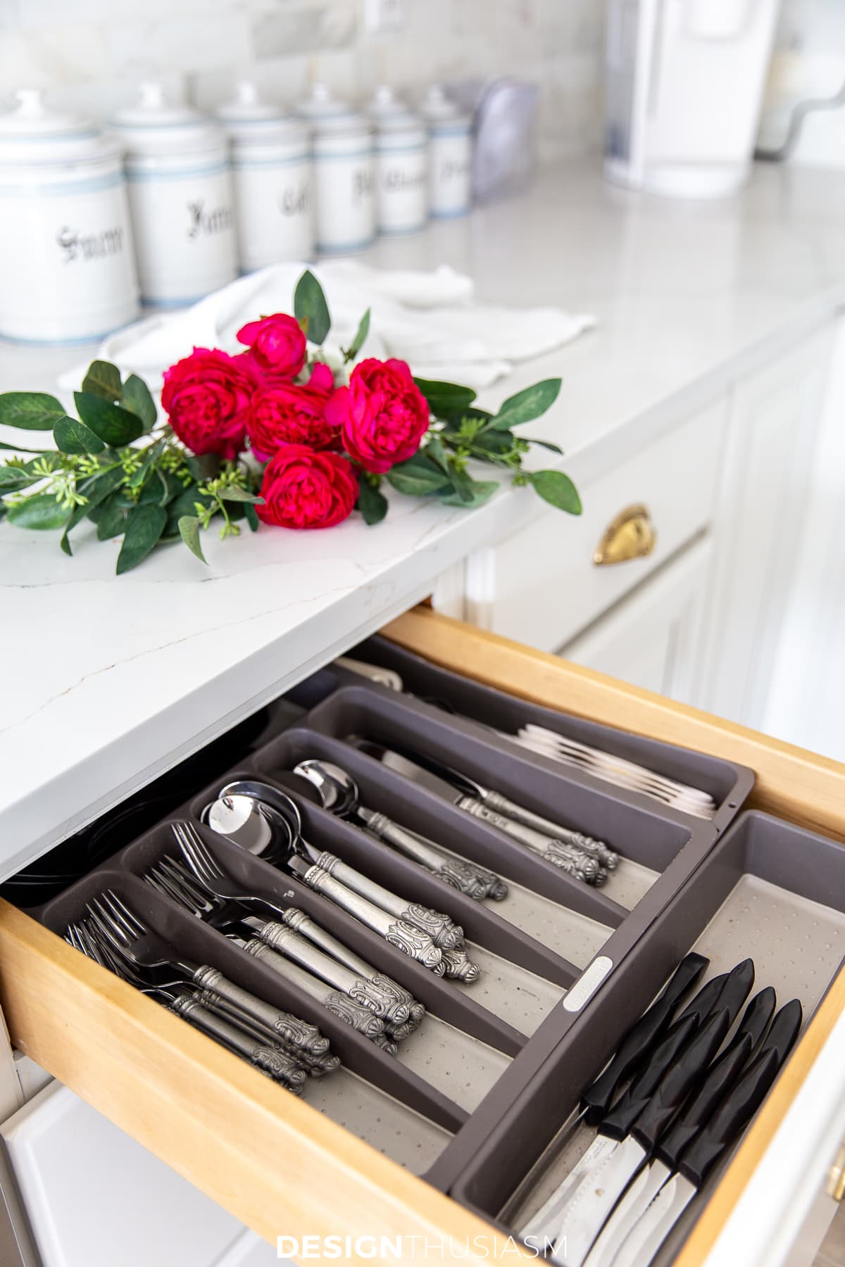 kitchen silverware organization