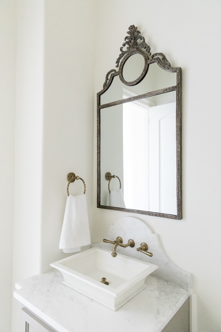 beautiful house tour powder room