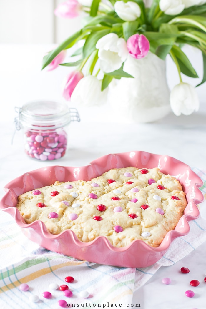 Heart Cookie Cake from On Sutton Place